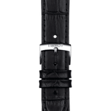 Tissot T Classic PR 100 White Dial Black Leather Strap Watch for Men - T101.410.16.031.00