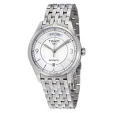 Tissot T Classic T One Automatic Silver Dial Silver Steel Strap Watch For Men - T038.430.11.037.00