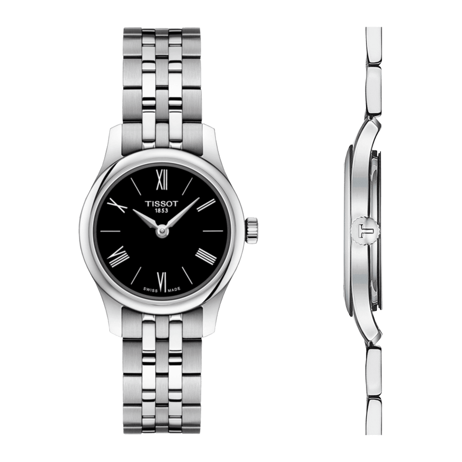 Tissot T Classic Tradition 5.5 Lady Black Dial Watch For Women - T063.009.11.058.00