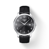 Tissot T Classic Tradition Black Dial Black Leather Strap Watch For Men - T063.610.16.052.00