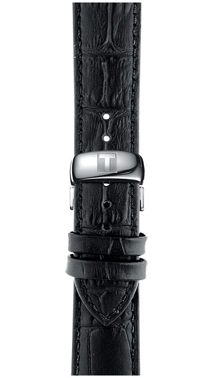 Tissot T Classic Tradition Black Dial Black Leather Strap Watch For Men - T063.610.16.057.00