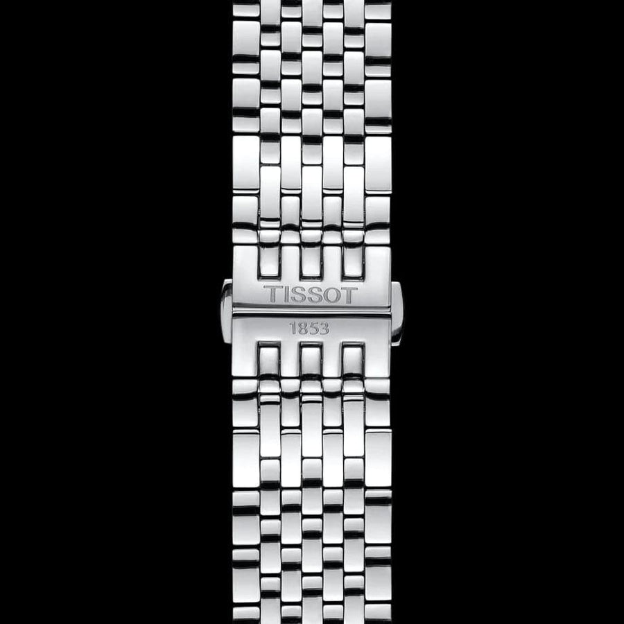 Tissot T Classic Tradition Chronograph Black Dial Silver Steel Strap Watch For Men - T063.617.11.057.00