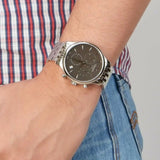 Tissot T Classic Tradition Chronograph Black Dial Silver Steel Strap Watch For Men - T063.617.11.067.00