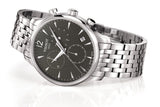 Tissot T Classic Tradition Chronograph Black Dial Silver Steel Strap Watch For Men - T063.617.11.067.00