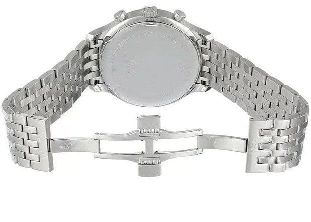 Tissot T Classic Tradition Chronograph White Dial Silver Steel Strap Watch For Men - T063.617.11.037.00