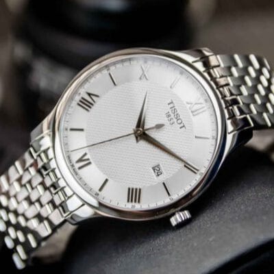 Tissot T Classic Tradition Silver Dial Silver Steel Strap Watch For Men - T063.610.11.038.00