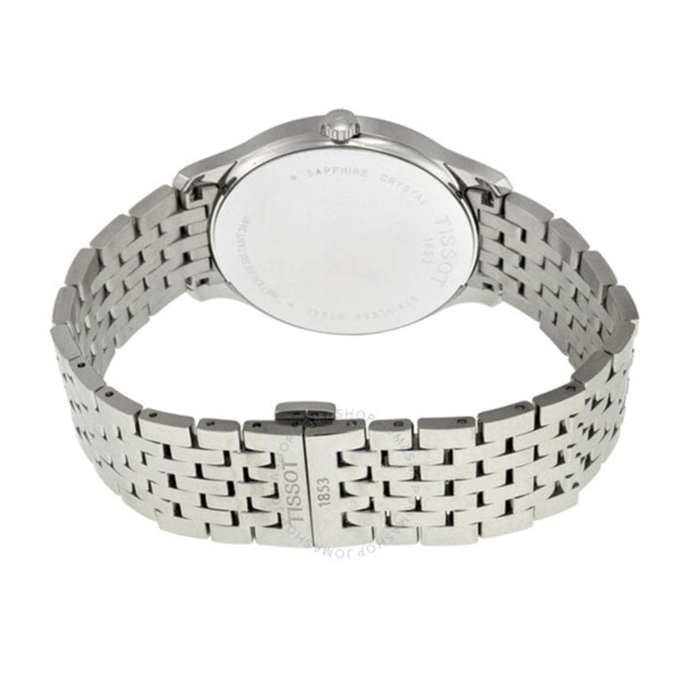 Tissot T Classic Tradition Silver Dial Silver Steel Strap Watch For Men - T063.610.11.038.00