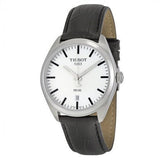 Tissot T Classic PR 100 White Dial Black Leather Strap Watch for Men - T101.410.16.031.00