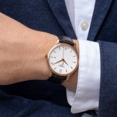 Tissot T Classic Tradition White Dial Brown Leather Strap Watch For Men - T063.610.36.037.00