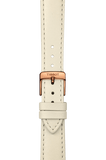 Tissot T Lady Bella Ora Round White Dial Beige Leather Strap Watch For Women - T103.210.36.018.00