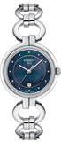 Tissot T Lady Flamingo Mother of Pearl Blue Dial Silver Steel Strap Watch for Women - T094.210.11.126.00