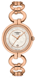 Tissot T Lady Flamingo Mother of Pearl Dial Rose Gold Steel Strap Watch for Women - T094.210.33.116.01