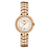 Tissot T Lady Flamingo Mother of Pearl Dial Rose Gold Steel Strap Watch For Women - T094.210.33.116.02
