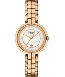 Tissot T Lady Flamingo Mother of Pearl Dial Rose Gold Steel Strap Watch For Women - T094.210.33.116.02
