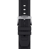 Tissot T Race Chronograph Anthracite Black Dial Black Silicone Strap Watch For Men - T115.417.27.061.00