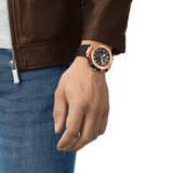 Tissot T Race Chronograph Black Dial Black Rubber Strap Watch For Men - T141.417.37.051.00