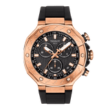 Tissot T Race Chronograph Black Dial Black Rubber Strap Watch For Men - T141.417.37.051.00
