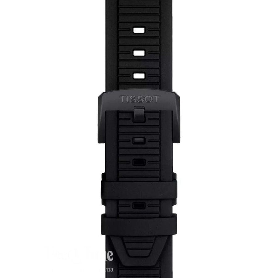 Tissot T-Race Chronograph Black Dial Black Rubber Strap Watch for Men - T141.417.37.061.00
