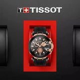 Tissot T Race Chronograph Black Dial Black Silicone Strap Watch For Men - T115.417.37.051.00