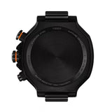 Tissot T Race Chronograph Black Dial Orange Rubber Strap Watch for Men - T141.417.37.051.02
