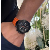 Tissot T Race Chronograph Black Dial Orange Rubber Strap Watch for Men - T141.417.37.051.02