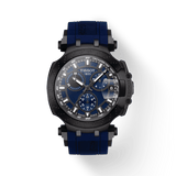Tissot T Race Chronograph Blue Dial Blue Silicone Strap Watch For Men - T115.417.37.041.00