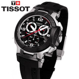 Tissot T Race Chronograph Black Dial Black Rubber Strap Watch for Men - T048.417.27.057.00