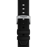 Tissot T Race Chronograph White Dial Black Rubber Strap Watch For Men - T141.417.17.011.00