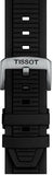 Tissot T Race Chronograph White Dial Black Rubber Strap Watch For Men - T141.417.17.011.00