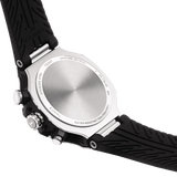 Tissot T Race Chronograph White Dial Black Rubber Strap Watch For Men - T141.417.17.011.00