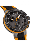 Tissot T Race Cycling Chronograph Black Dial Two Tone Rubber Strap Watch For Men - T111.417.37.441.04