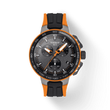 Tissot T Race Cycling Chronograph Black Dial Two Tone Rubber Strap Watch For Men - T111.417.37.441.04