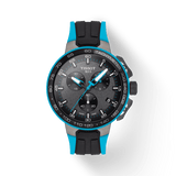 Tissot T Race Cycling Chronograph Black Dial Two Tone Rubber Strap Watch For Men - T111.417.37.441.05