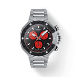 Tissot T Race Marc Marquez Limited Edition Black Dial Silver Steel Strap Watch for Men - T141.417.11.051.00