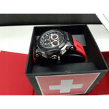 Tissot T Race Chronograph Black Dial Red Rubber Strap Watch for Men - T048.417.27.057.01