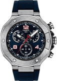 Tissot T Race Moto GP Limited Edition Chronograph Blue Dial Blue Rubber Strap Watch for Men - T141.417.17.047.00