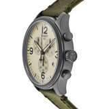 Tissot T Sport Chrono XL Beige Dial Green Nylon Strap Watch for Men - T116.617.37.267.00