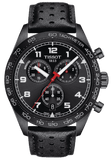 Tissot T Sport PRS 516 Chronograph Black Dial Black Leather Strap Watch for Men - T131.617.36.051.00