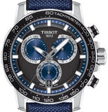 Tissot Supersport Chrono Black Dial Blue Nylon Strap Watch for Men - T125.617.17.051.03