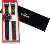 Tissot T Sport Supersport Chrono Tour De France Black Dial Black Nylon Strap Watch for Men - T125.617.17.051.00