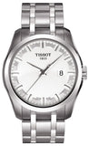 Tissot T Trend Couturier Chronograph White Dial Silver Steel Strap Watch For Men - T035.410.11.031.00