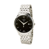 Tissot T Classic Tradition Black Dial Silver Mesh Bracelet Watch For Men - T063.610.11.057.00