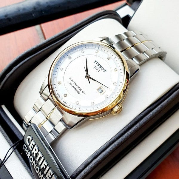 Tissot Luxury Powermatic 80 Silver Dial Silver Steel Strap Watch For Men - T086.408.22.036.00