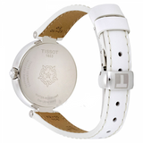 Tissot Flamingo Mother of Pearl Dial White Leather Strap Watch For Women - T094.210.26.111.01