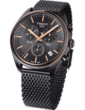 Tissot T Classic PR 100 Black Anthracite Dial Black Mesh Bracelet Watch For Men - T101.417.23.061.00