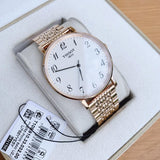 Tissot T Classic Everytime White Dial Rose Gold Mesh Bracelet Watch for Men - T109.610.33.032.00