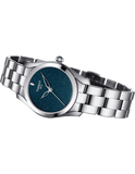 Tissot T Wave Donna Blue Dial Silver Steel Strap Watch For Women - T112.210.11.041.00