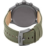 Tissot T Sport Chrono XL Beige Dial Khakhi Green Nylon Strap Watch for Men - T116.617.33.267.00