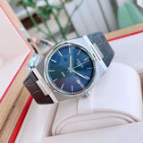 Tissot PRX Quartz Blue Dial Blue Leather Strap Watch for Men - T137.410.16.041.00