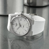 Tissot PRX 40 Quartz White Dial White Leather Strap Watch For Men -  T137.410.17.011.00